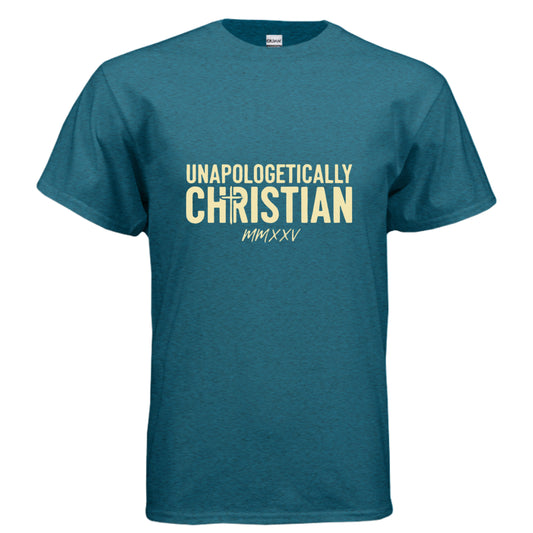 Unapologetically Faith T-Shirt ANTIQUE SAPPHIRE Salvation Clothing and Accessories Apparel