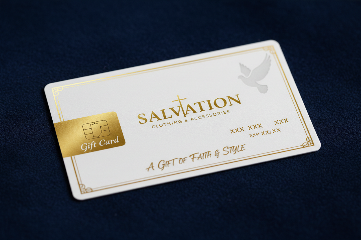Gift Cards - Faith Apparel & Accessories | Salvation Clothing