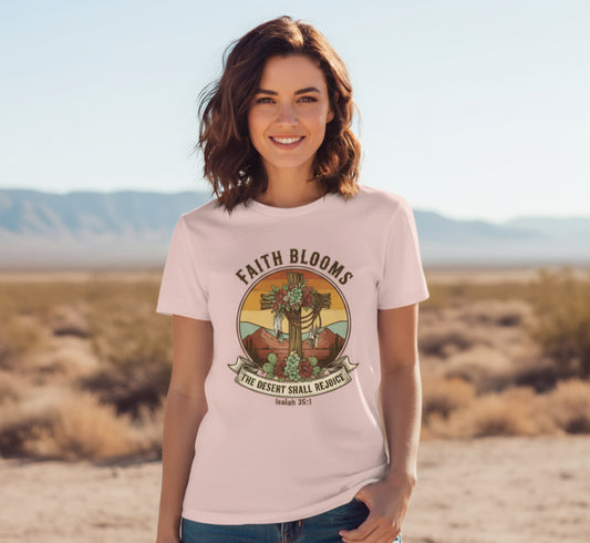 Faith Blooms Faith T-Shirt Salvation Clothing and Accessories Apparel