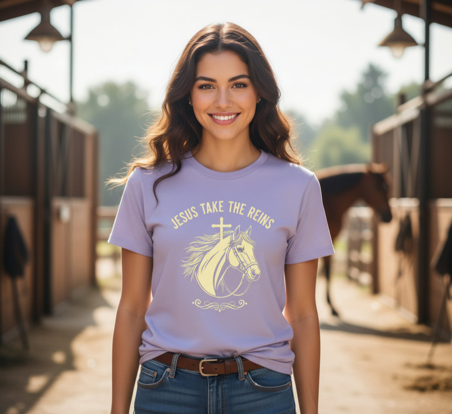 Jesus Take the Reins Faith T-Shirt Salvation Clothing and Accessories Apparel