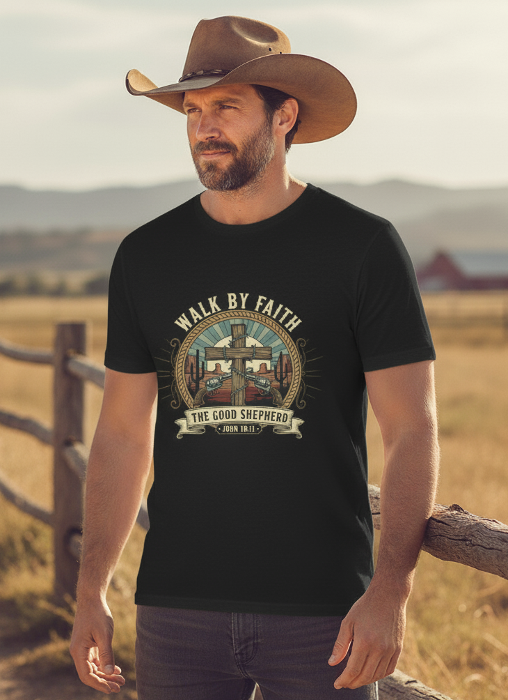 The Good Shepherd Faith T-Shirt Salvation Clothing and Accessories Apparel