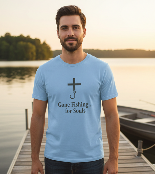 Gone Fishing Faith T-Shirt Salvation Clothing and Accessories Apparel