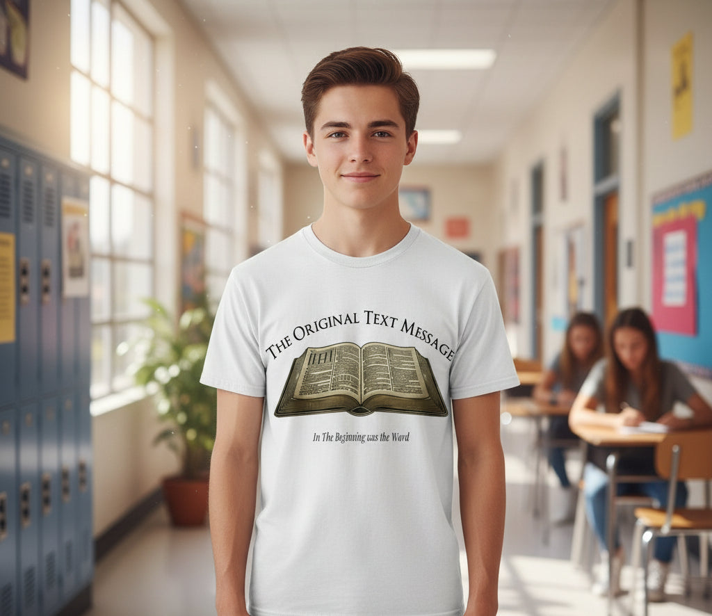 The Original Text Message Faith T-Shirt WHITE Salvation Clothing and Accessories