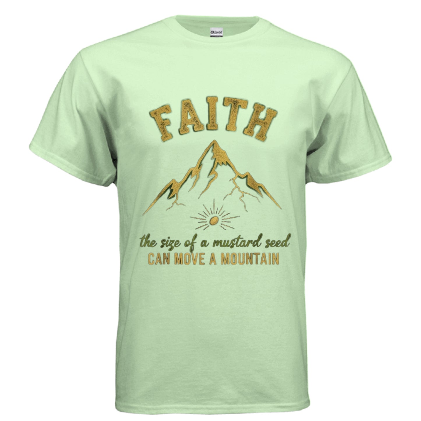Faith Mustard Seed Faith T-Shirt MINT GREEN Salvation Clothing and Accessories