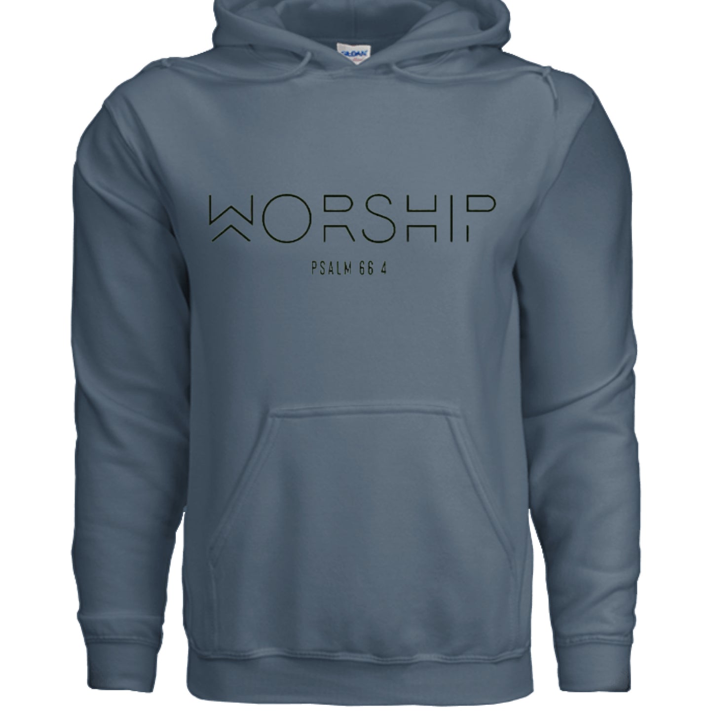 Worship Faith Hoodie INDIGO BLUE Salvation Clothing and Accessories