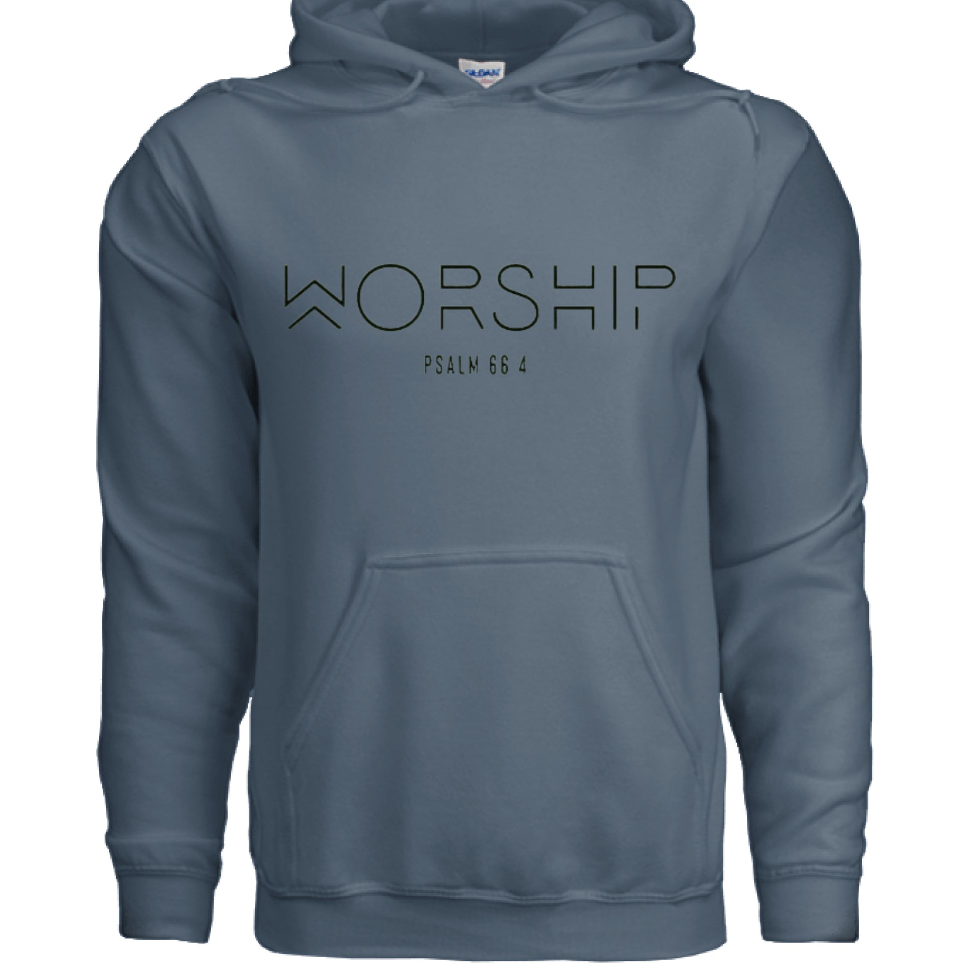 Worship Faith Hoodie INDIGO BLUE Salvation Clothing and Accessories