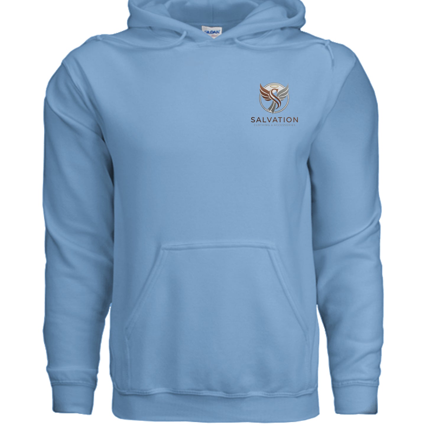 Salvation Logo Faith Hoodie CAROLINA BLUE Salvation Clothing and Accessories