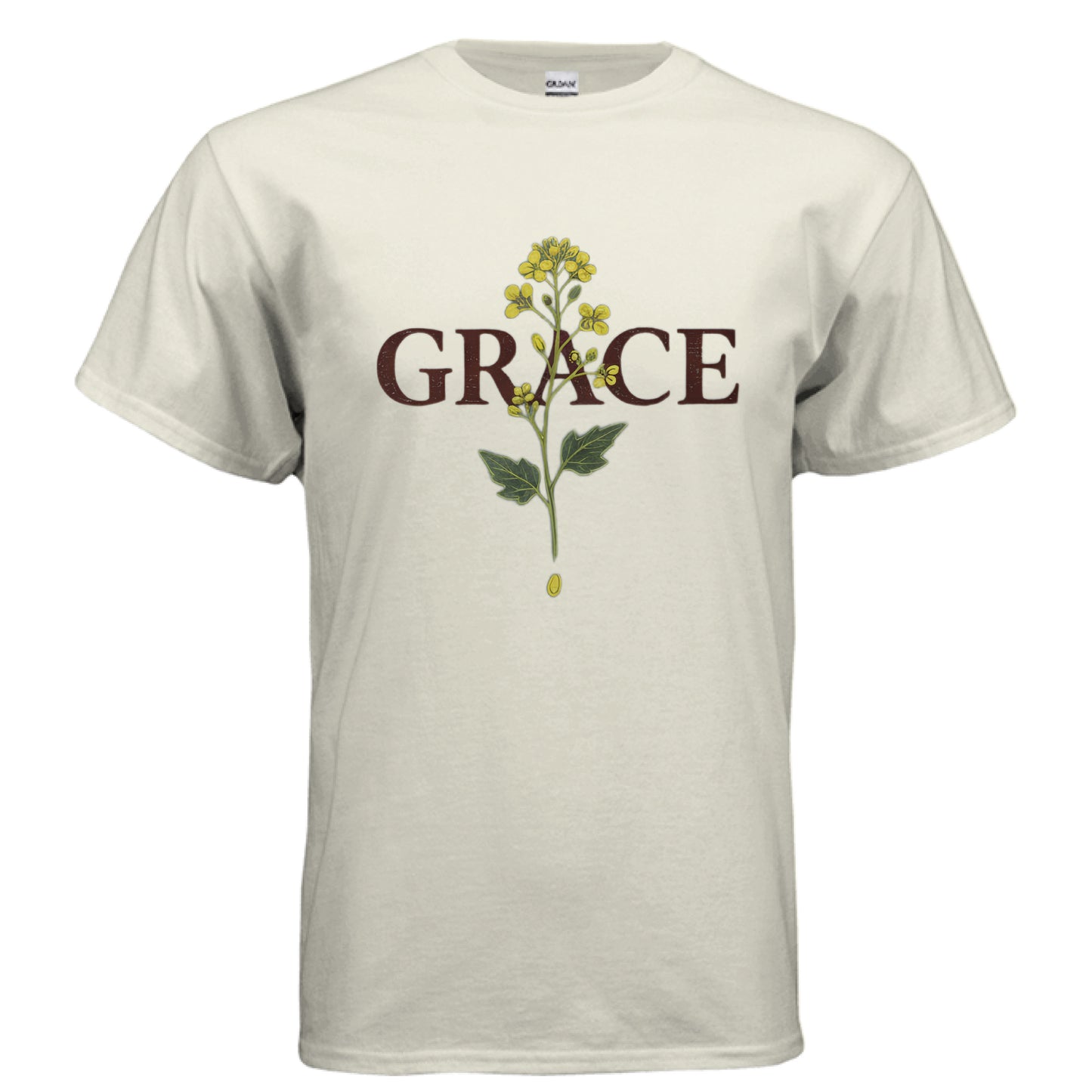 Grace Mustard Seed Faith T-Shirt NATURAL Salvation Clothing and Accessories