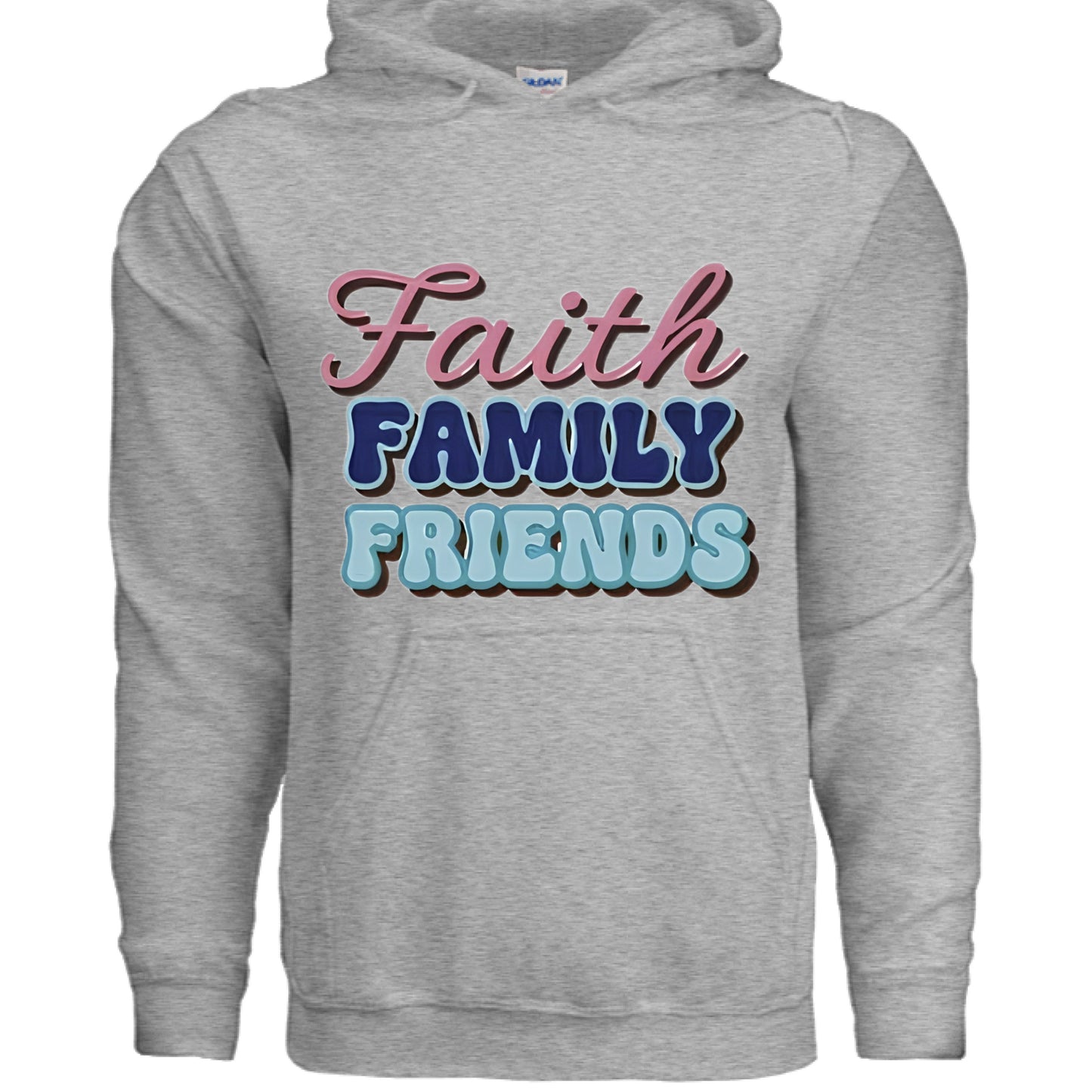 Women's-Faith Family Friends Faith Hoodie SPORT GREY Salvation Clothing and Accessories