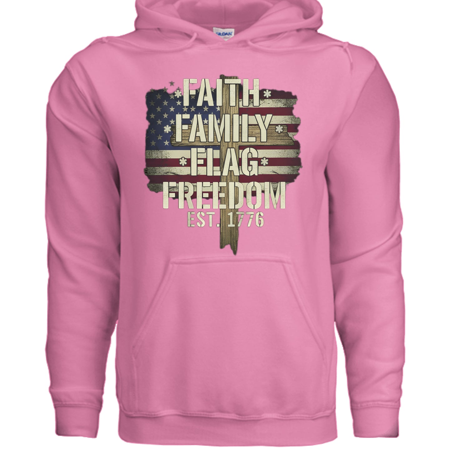 Faith Family Flag Freedom Faith Hoodie Azalea Salvation Clothing and Accessories