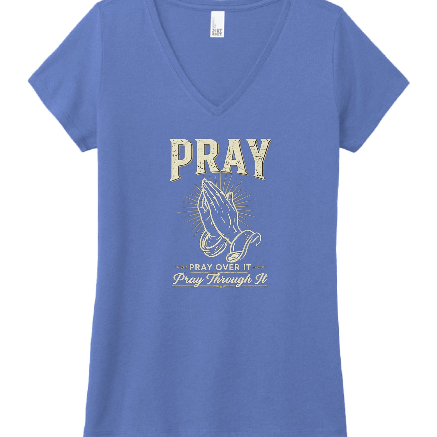 Pray Faith T-Shirt Royal Frost Salvation Clothing and Accessories