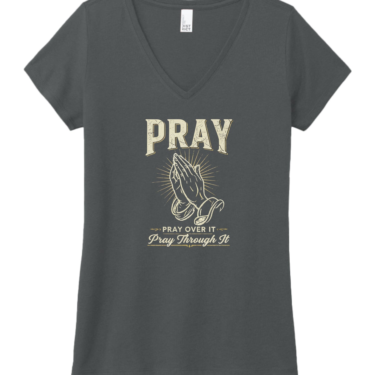 Pray Faith T-Shirt Black Frost Salvation Clothing and Accessories