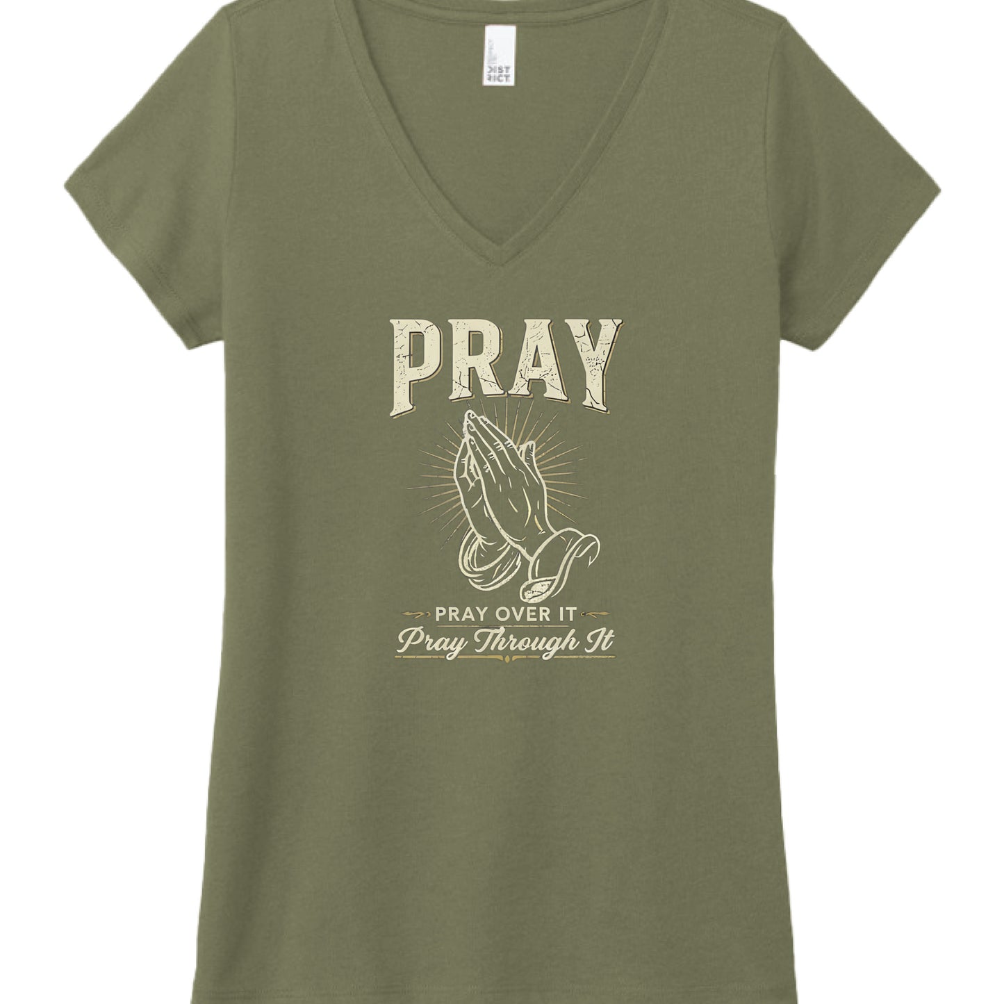 Pray Faith T-Shirt MilGrnFst Salvation Clothing and Accessories