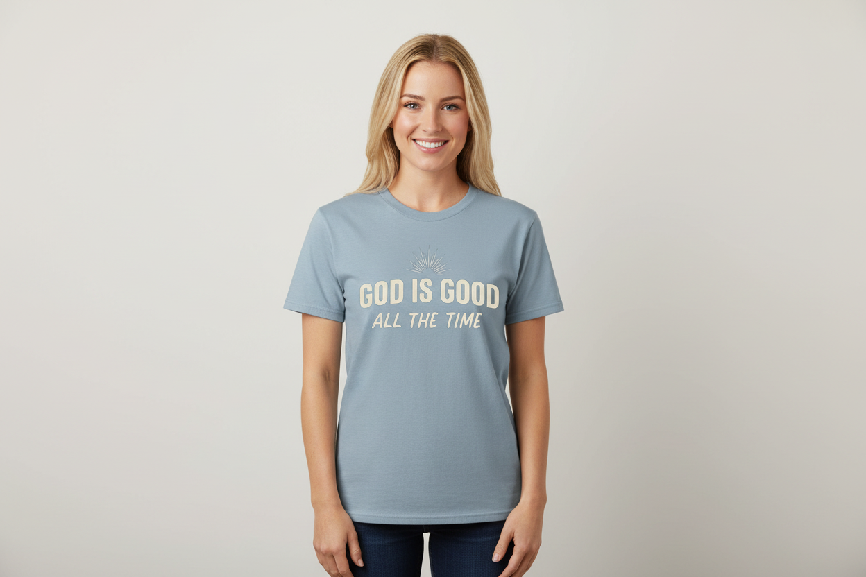 God is Good All the time Faith T-Shirt Salvation Clothing and Accessories
