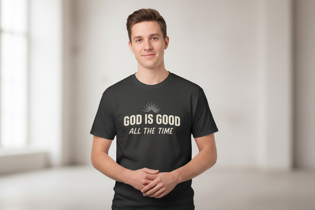 God is Good All the time Faith T-Shirt Salvation Clothing and Accessories