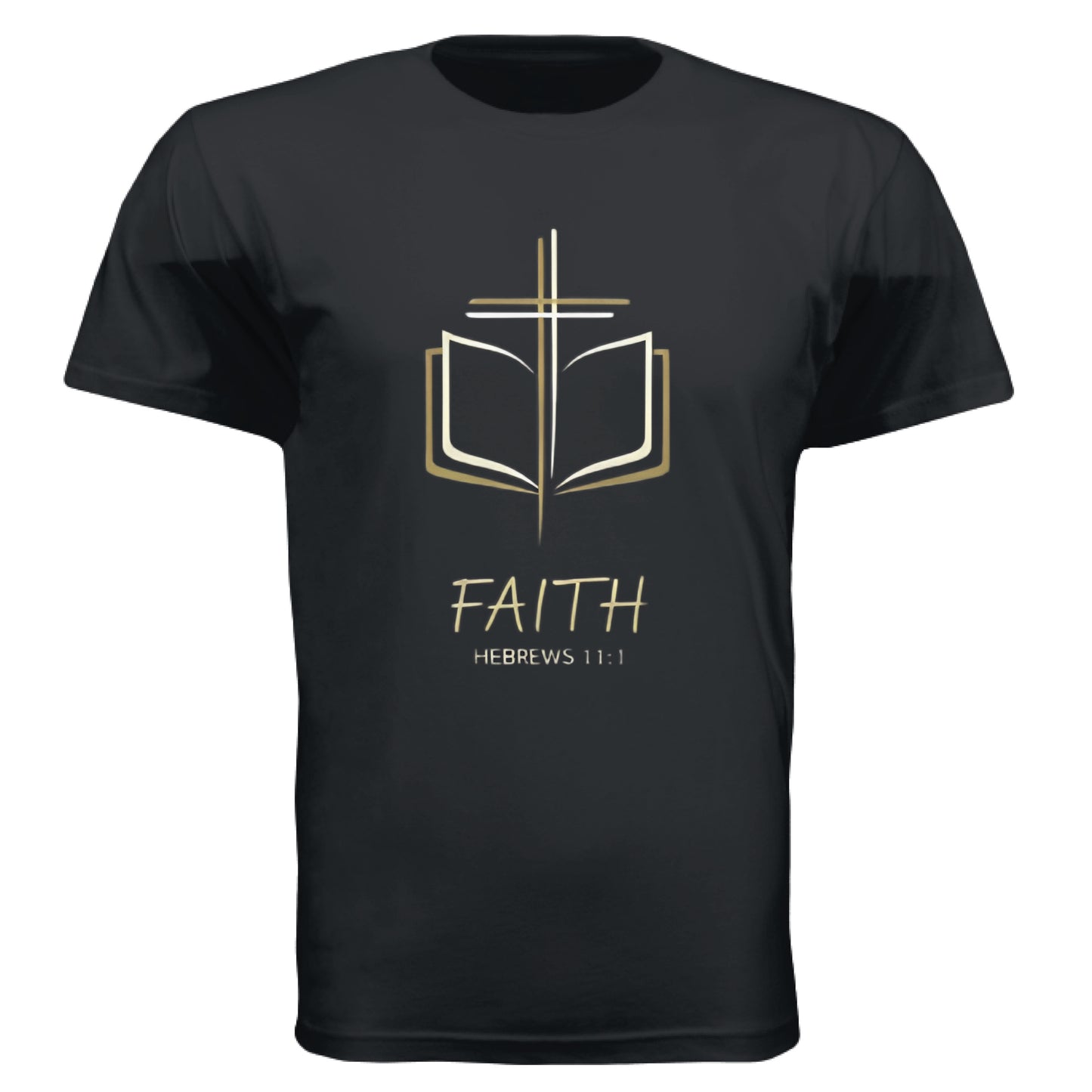 Faith Cross Faith T-Shirt Black Salvation Clothing and Accessories
