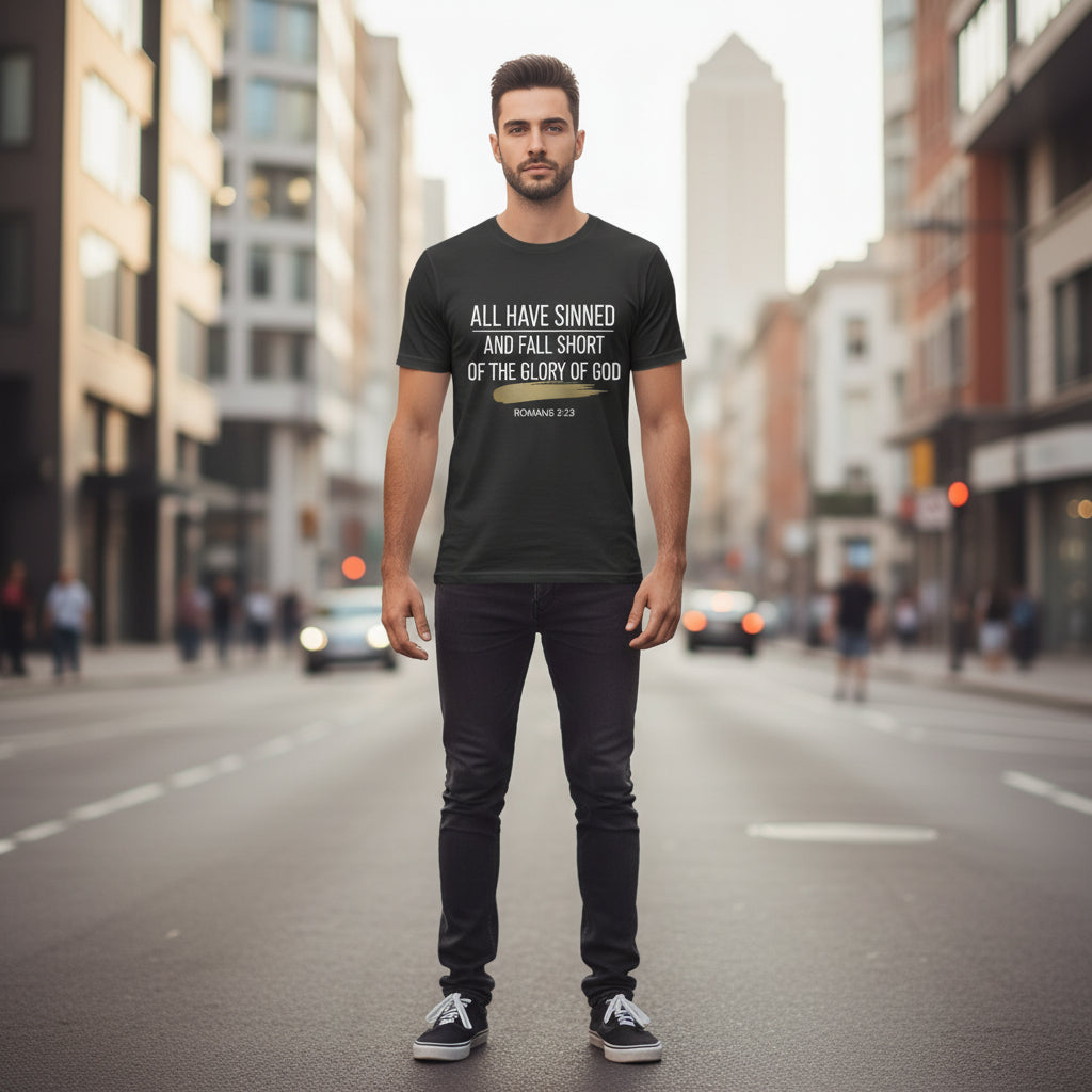 All Have Sinned Faith T-Shirt BLACK Salvation Clothing and Accessories