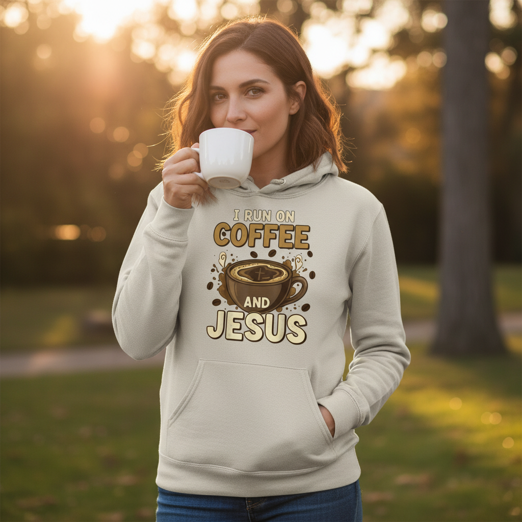 Coffee and Jesus Faith Hoodie