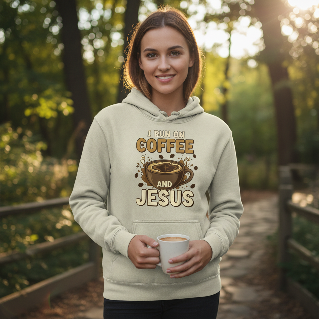 Coffee and Jesus Faith Hoodie