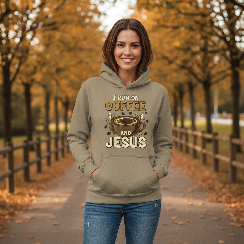 Coffee and Jesus Faith Hoodie