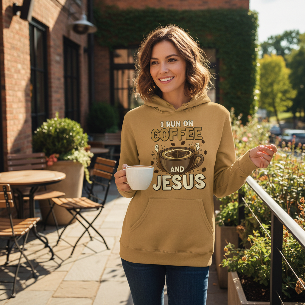 Coffee and Jesus Faith Hoodie