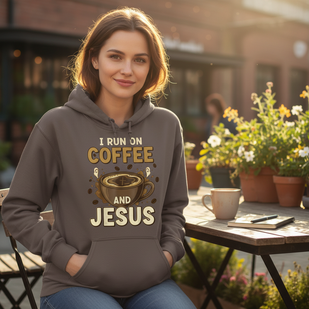 Coffee and Jesus Faith Hoodie