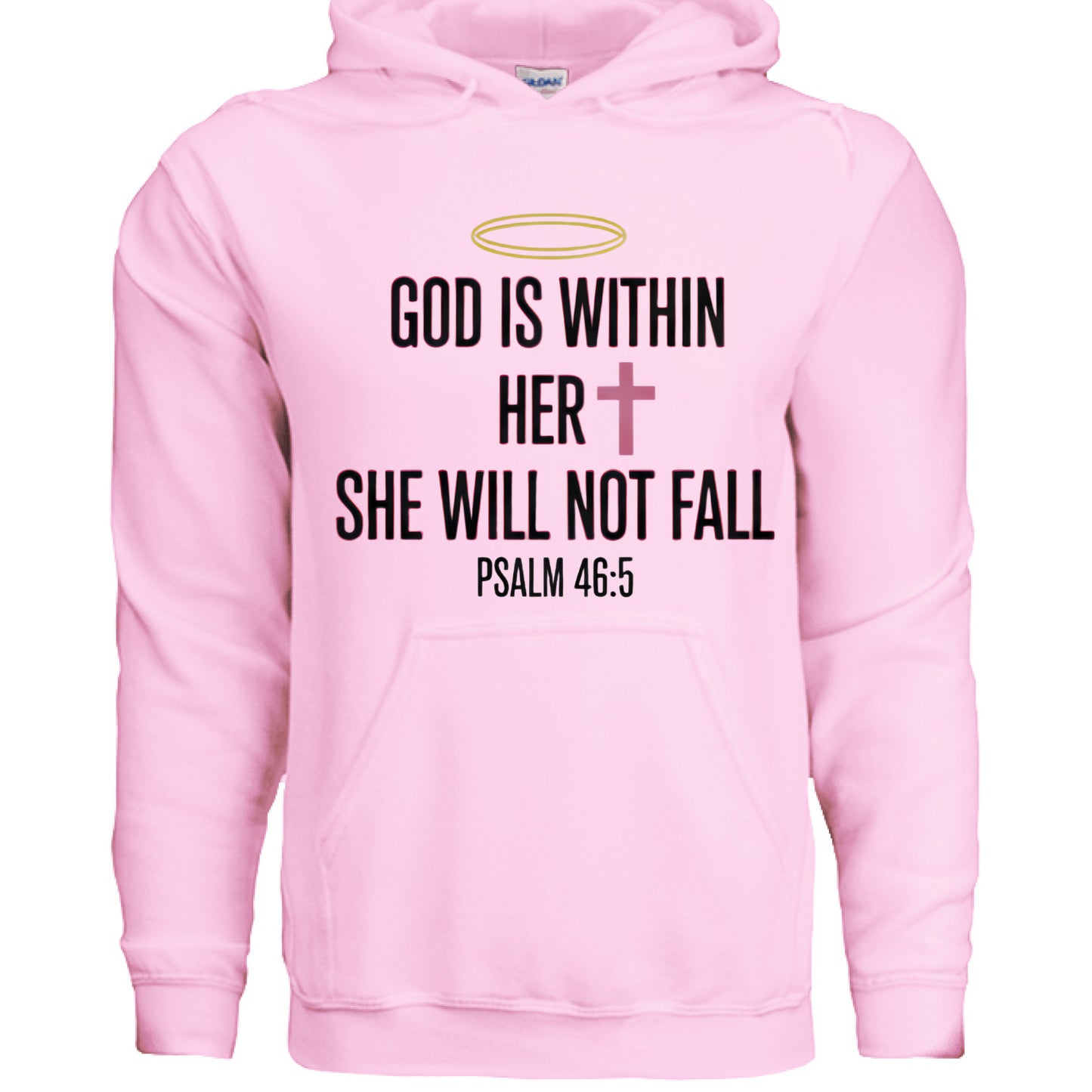 God is Within Faith Hoodie LIGHT PINK Salvation Clothing and Accessories