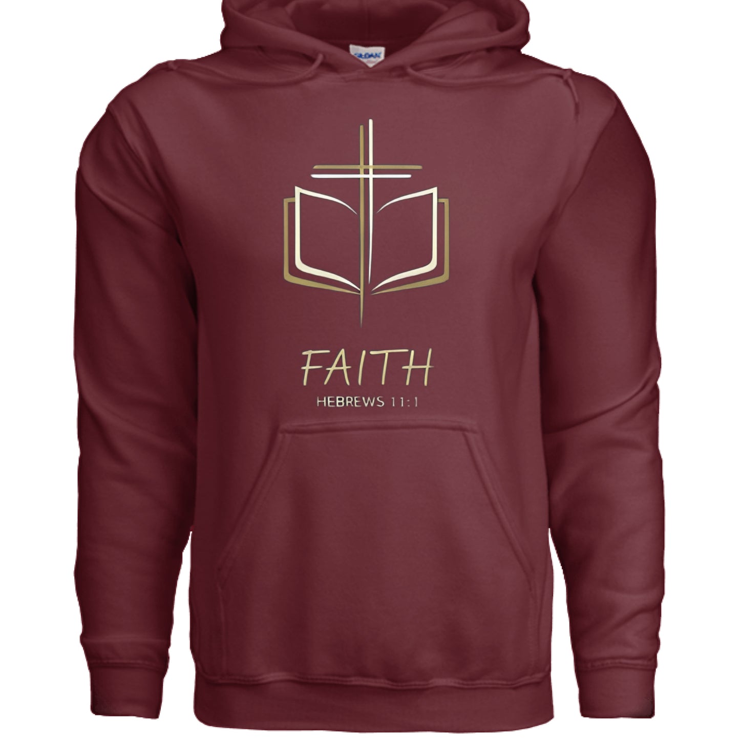 Faith Cross Faith Hoodie GARNET Salvation Clothing and Accessories