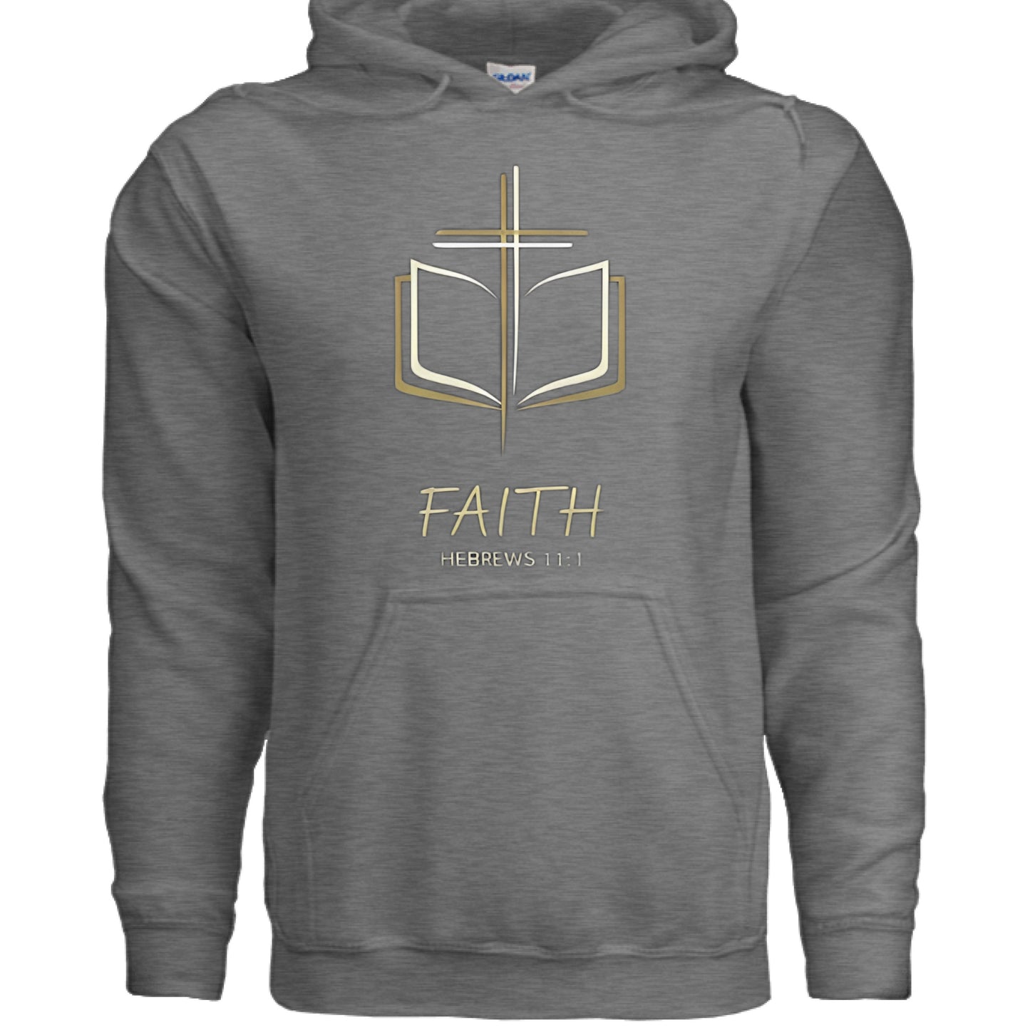 Faith Cross Faith Hoodie GRAPHITE HEATHER Salvation Clothing and Accessories