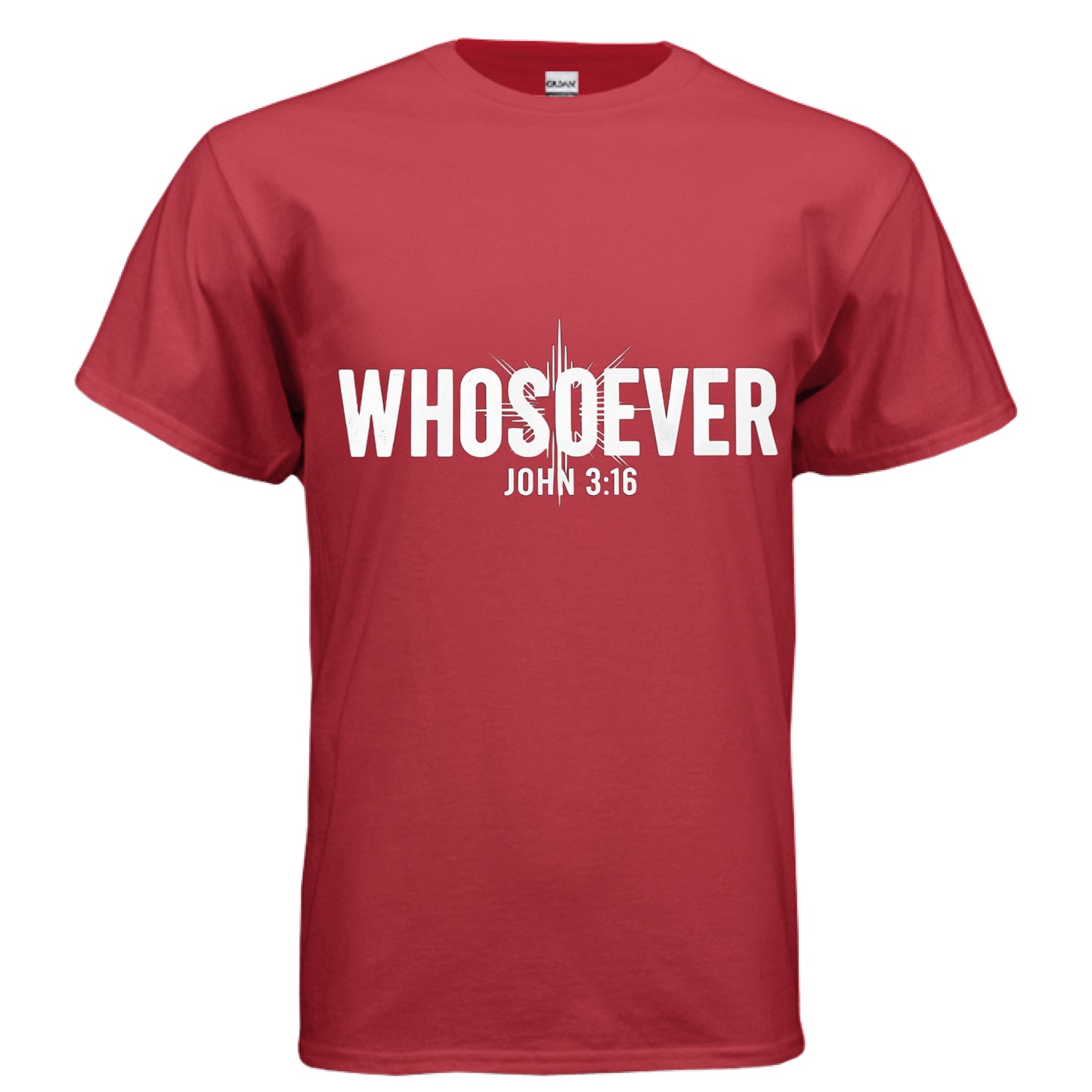 Whosoever Faith T-Shirt RED Salvation Clothing and Accessories