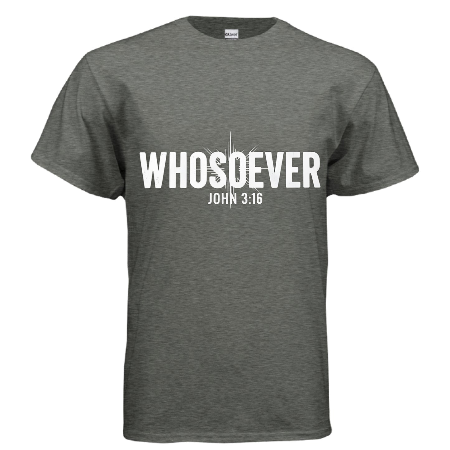 Whosoever Faith T-Shirt HEATHER MILITARY GREEN Salvation Clothing and Accessories