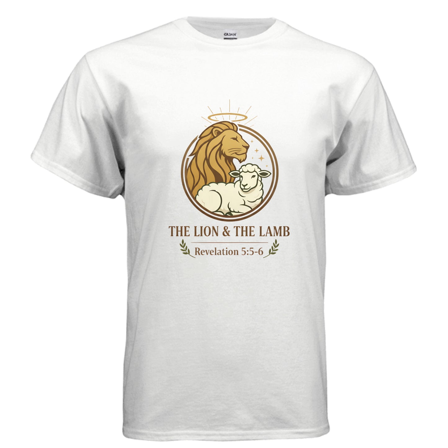 Lion and Lamb Faith T-Shirt WHITE Salvation Clothing and Accessories
