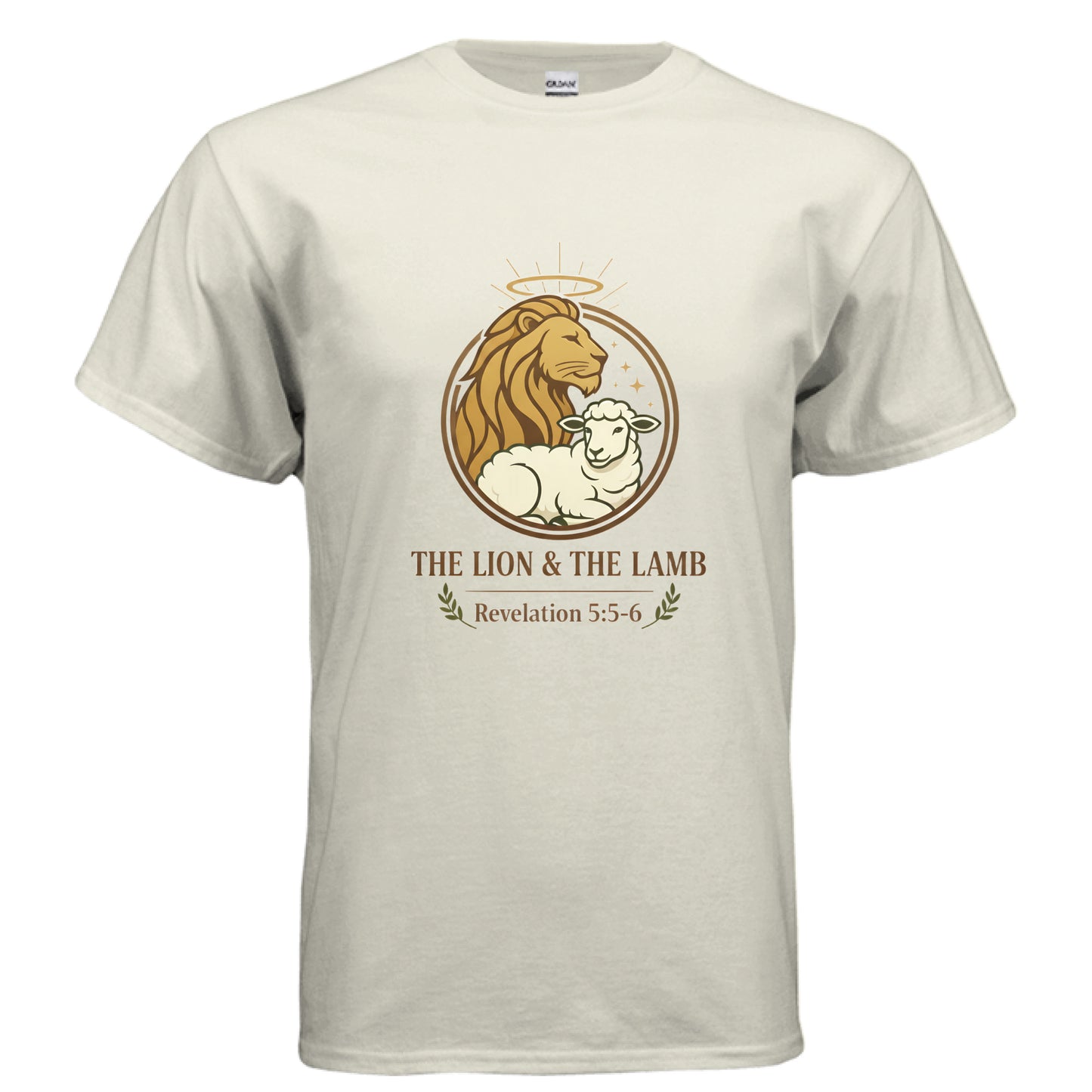 Lion and Lamb Faith T-Shirt NATURAL Salvation Clothing and Accessories