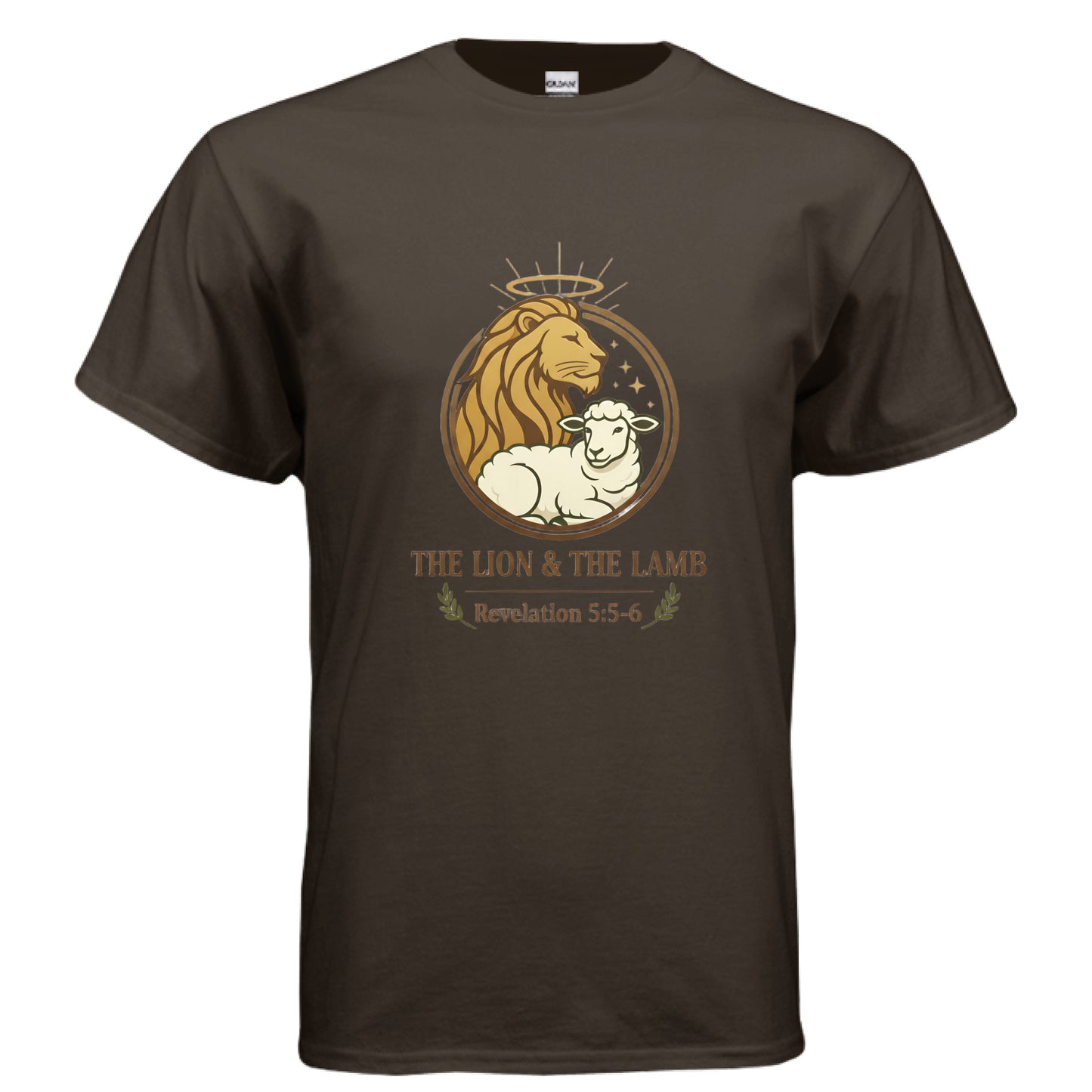 Lion and Lamb Faith T-Shirt DARK CHOCOLATE Salvation Clothing and Accessories