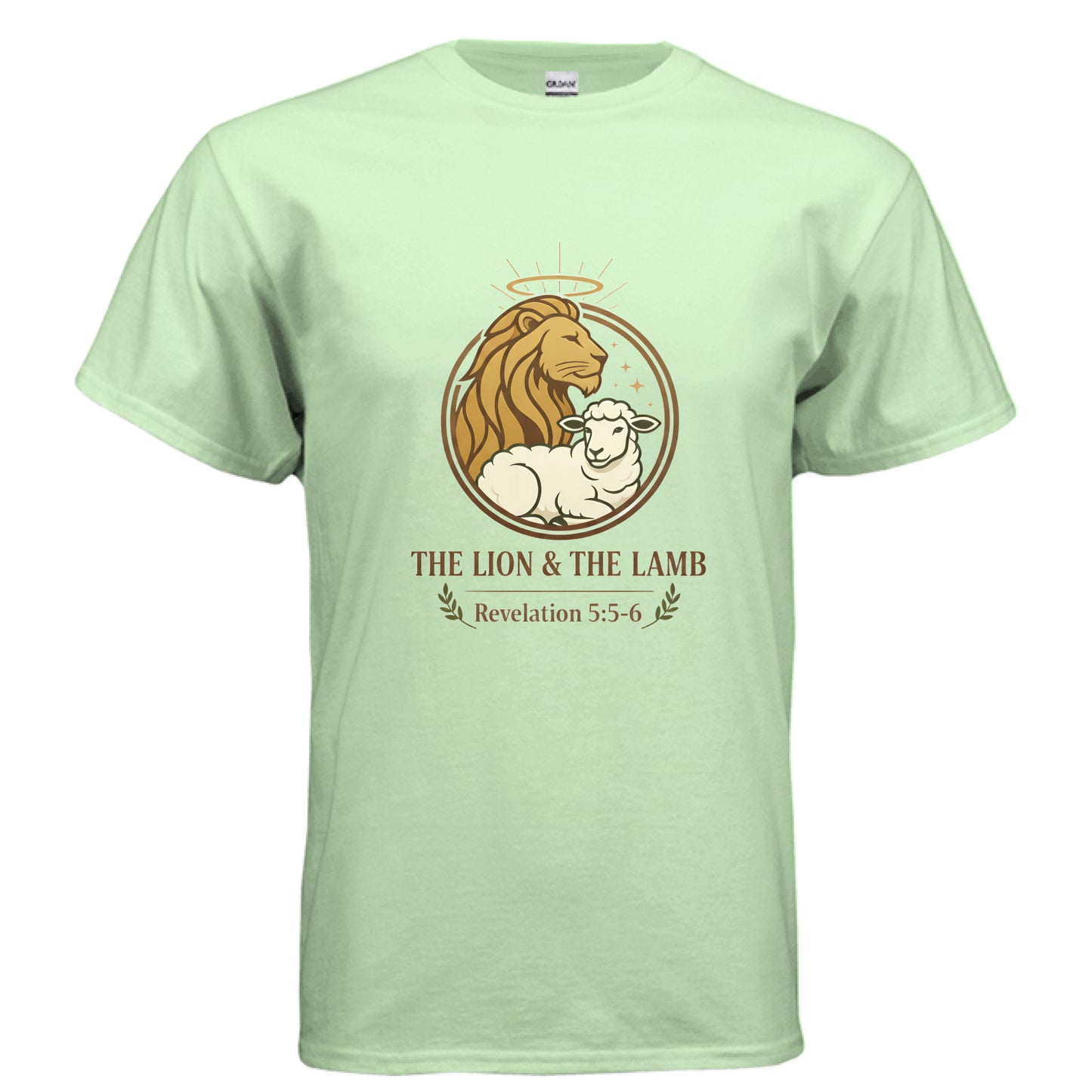 Lion and Lamb Faith T-Shirt MINT GREEN Salvation Clothing and Accessories