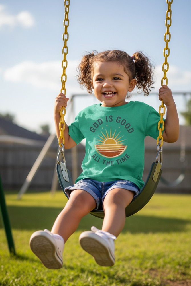 God is Good Faith Kid's T-Shirt Salvation Clothing and Accessories