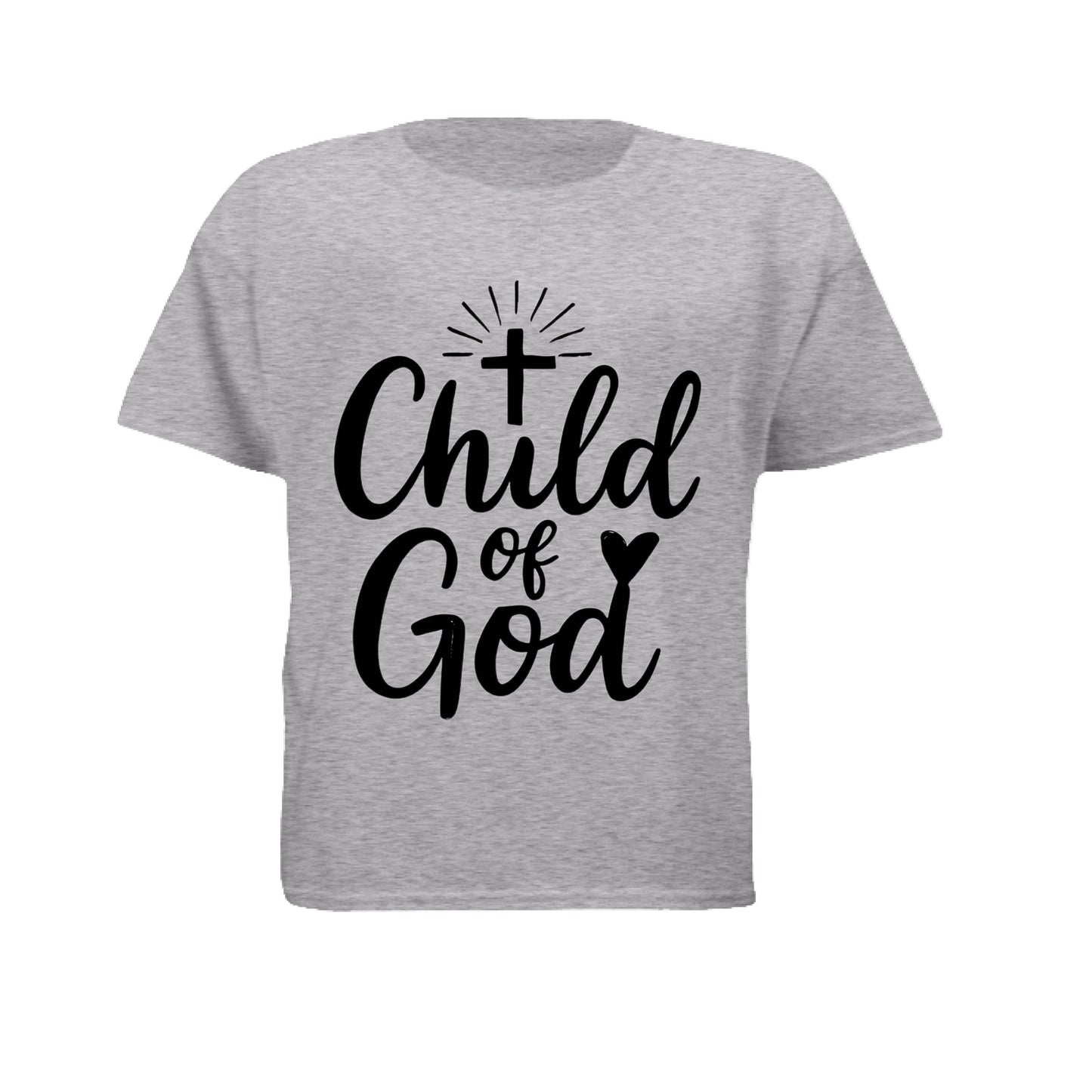 Child of God Faith Kid's T-Shirt Sport Grey Salvation Clothing and Accessories