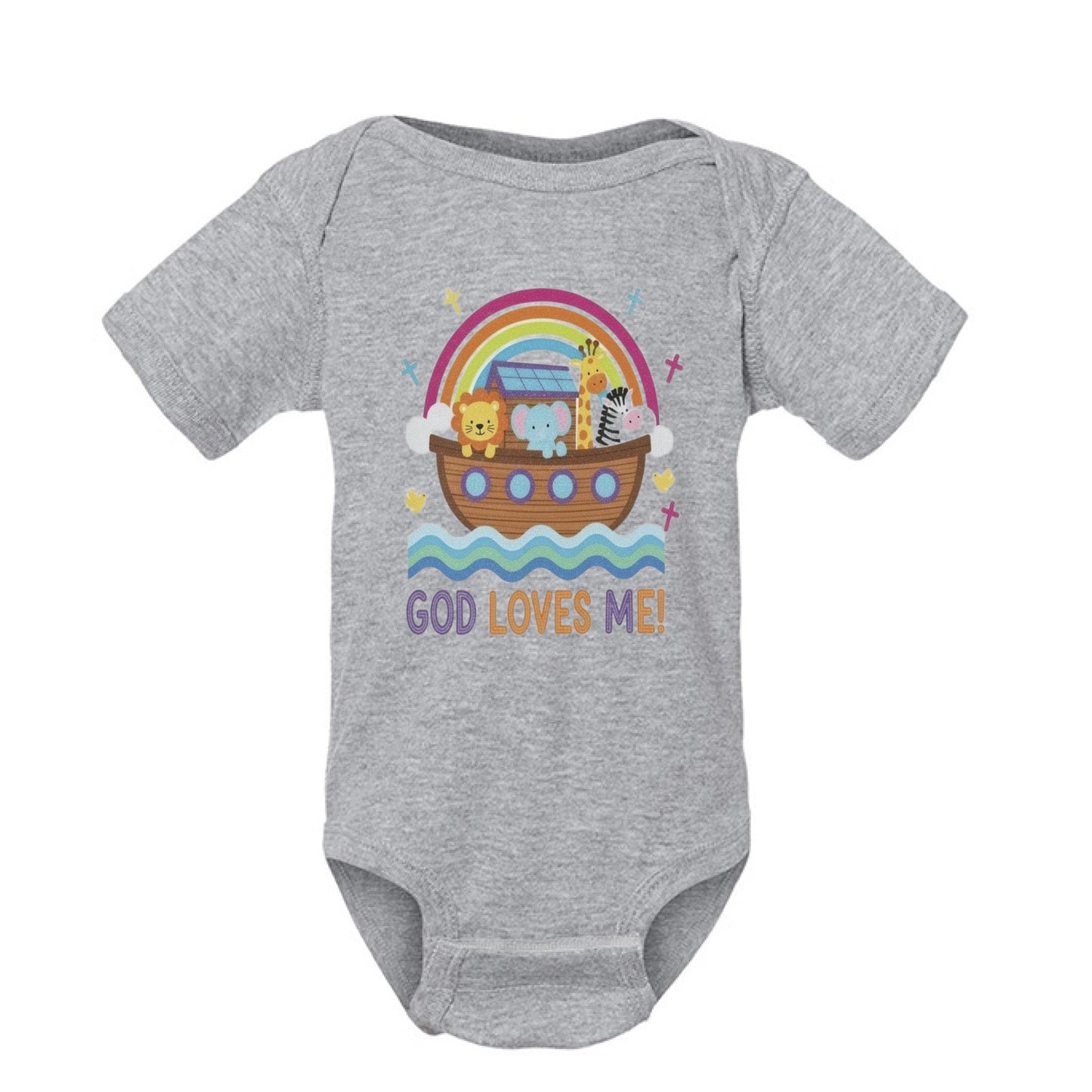 God Loves Me Faith Onesies Salvation Clothing and Accessories