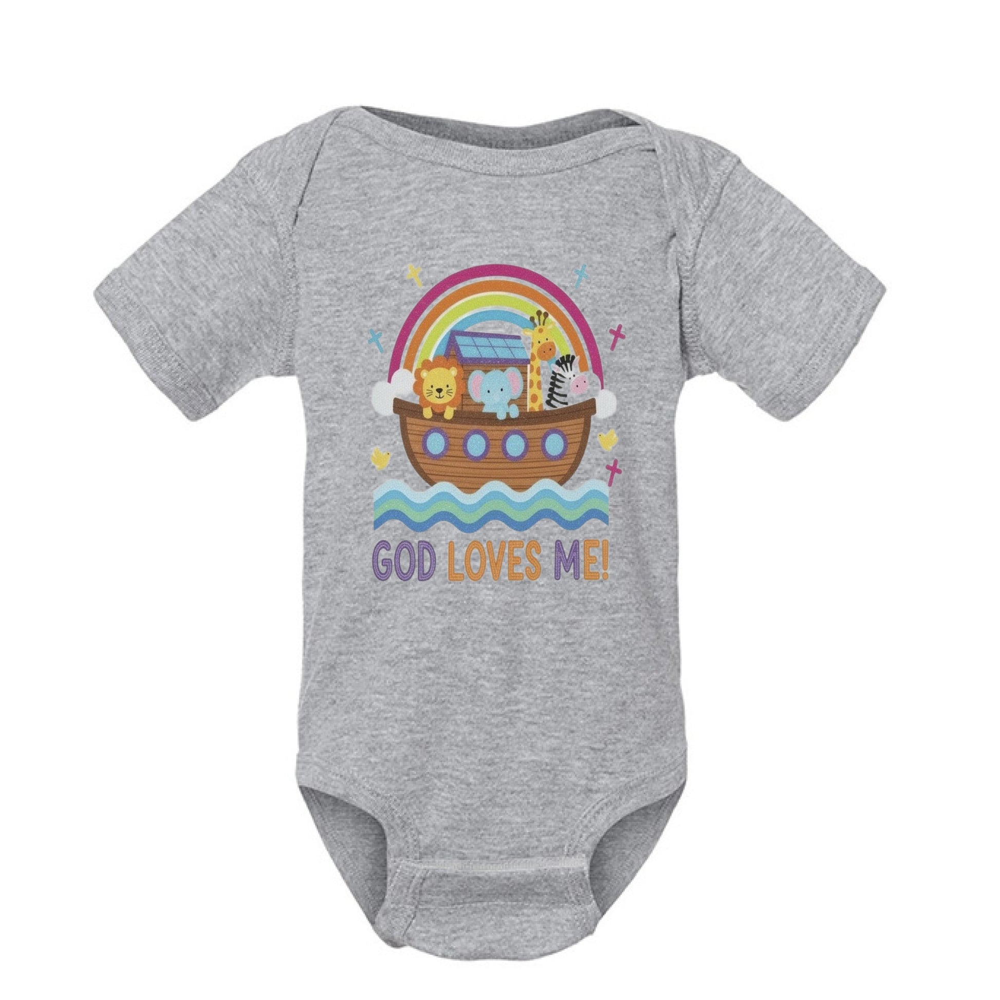 God Loves Me Faith Onesies Salvation Clothing and Accessories