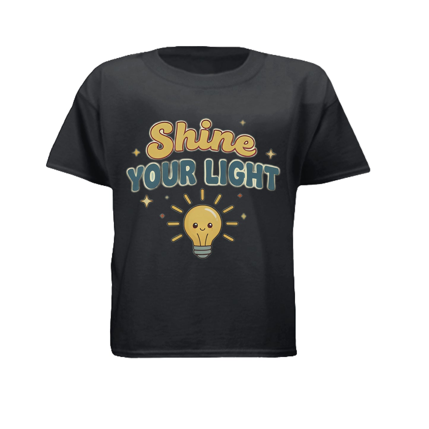 Shine your Light Faith Kid's T-Shirt Black Salvation Clothing and Accessories