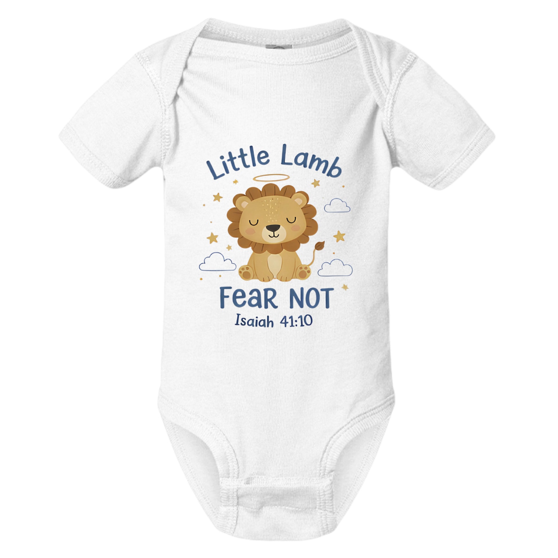 Little Lamb Faith Onesie WHITE Salvation Clothing and Accessories