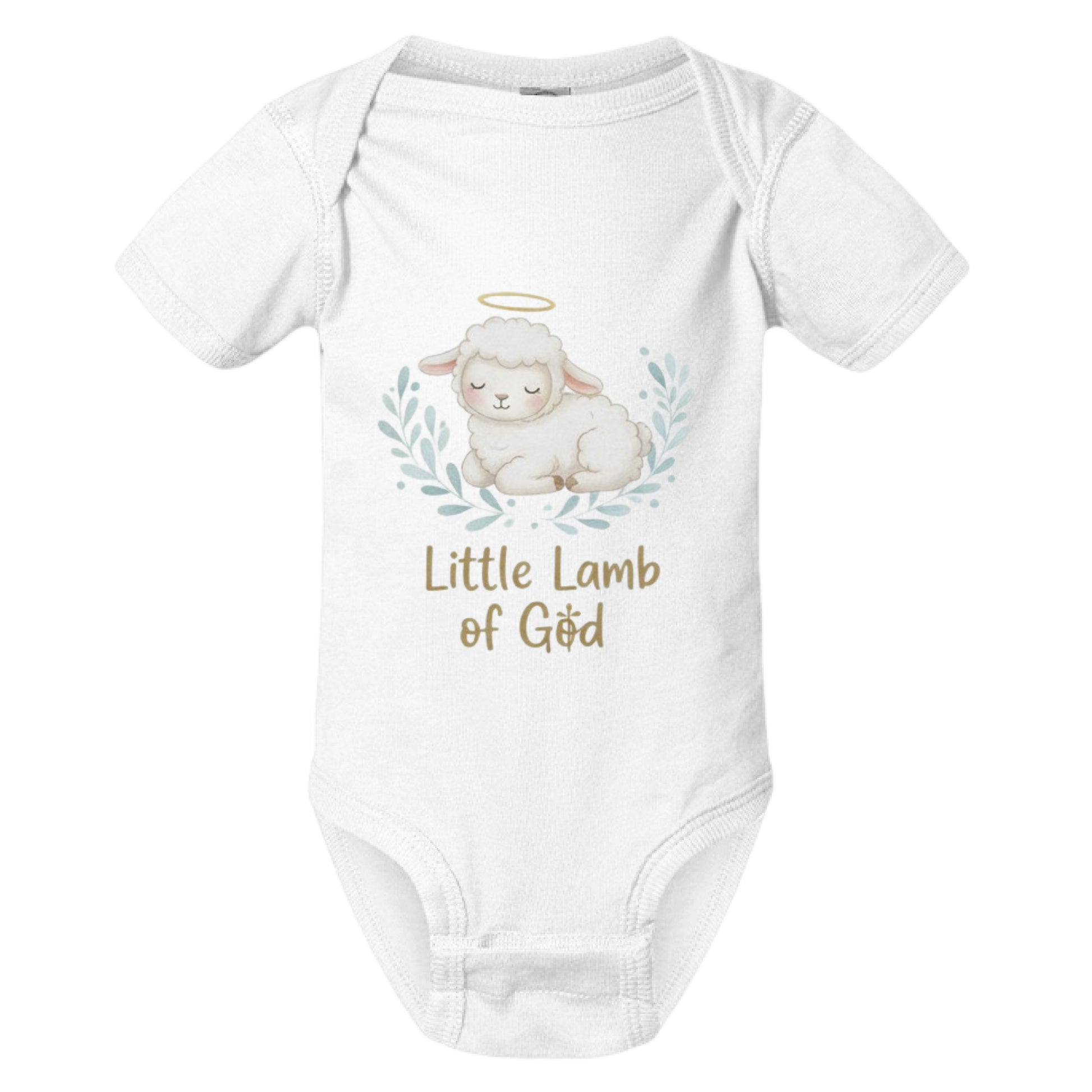 Little Lamb of God Faith Onesie WHITE Salvation Clothing and Accessories