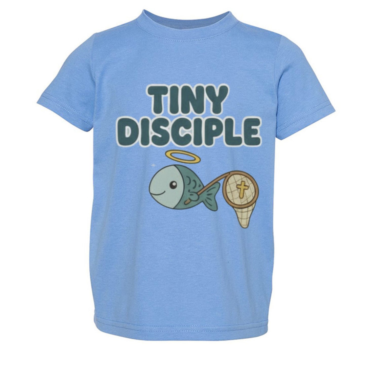 Tiny Disciple Faith Toddler T-Shirt Carolina Blue Salvation Clothing and Accessories
