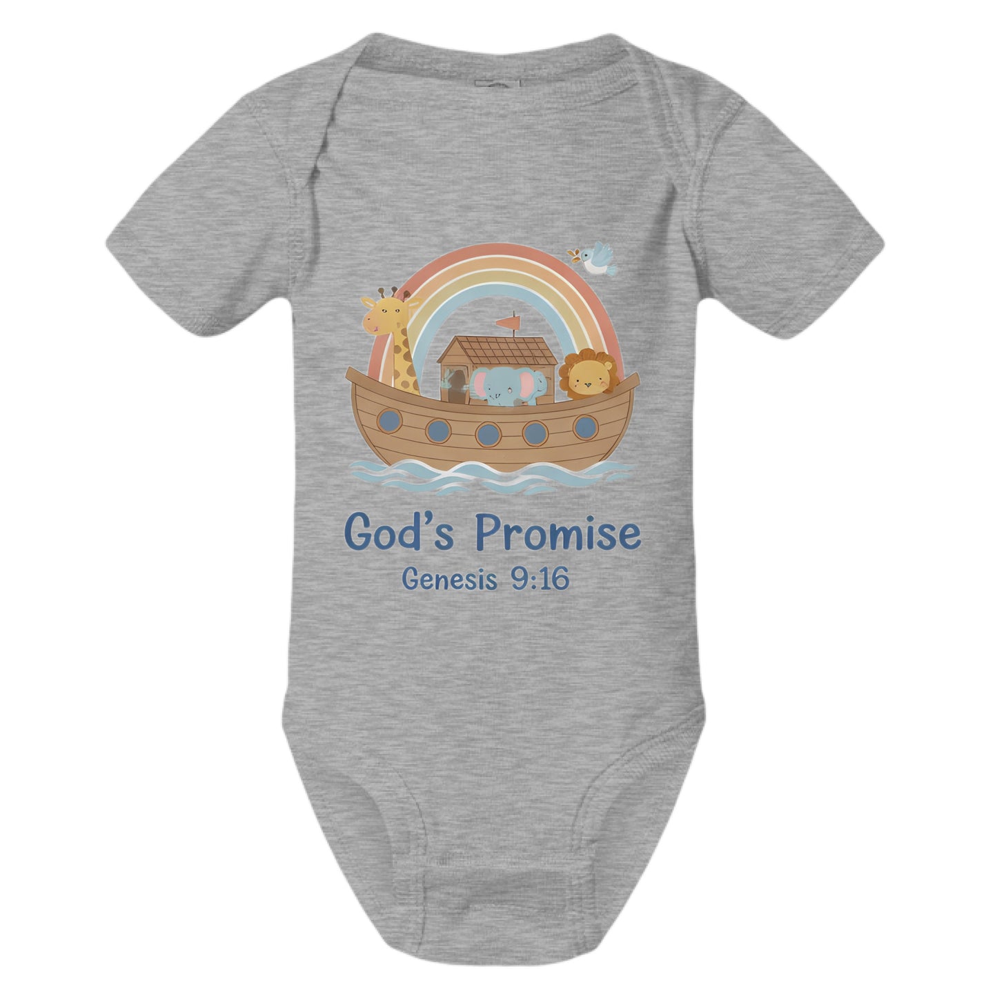 Gods Promise Faith Onesie HEATHER Salvation Clothing and Accessories