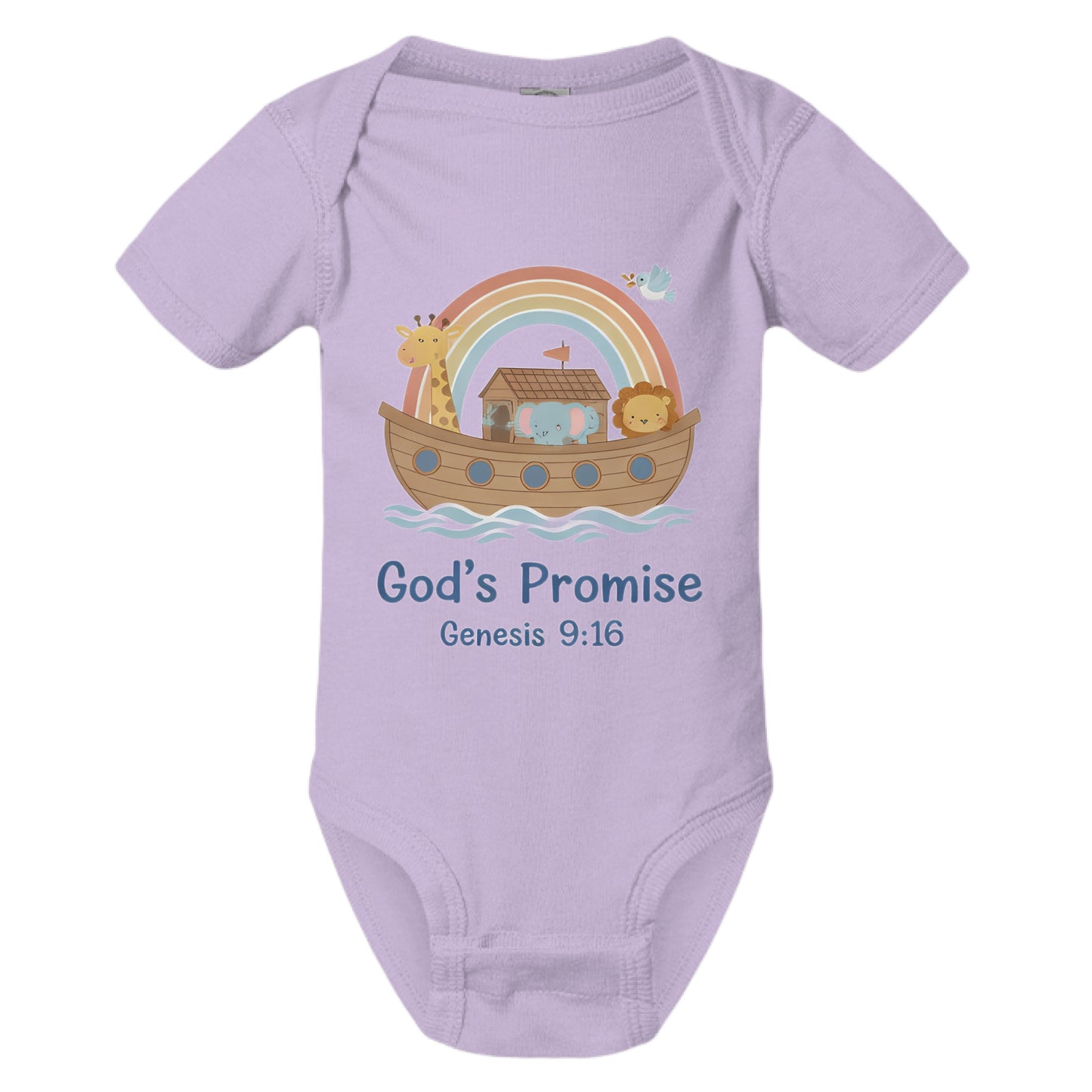 Gods Promise Faith Onesie LAVENDER Salvation Clothing and Accessories