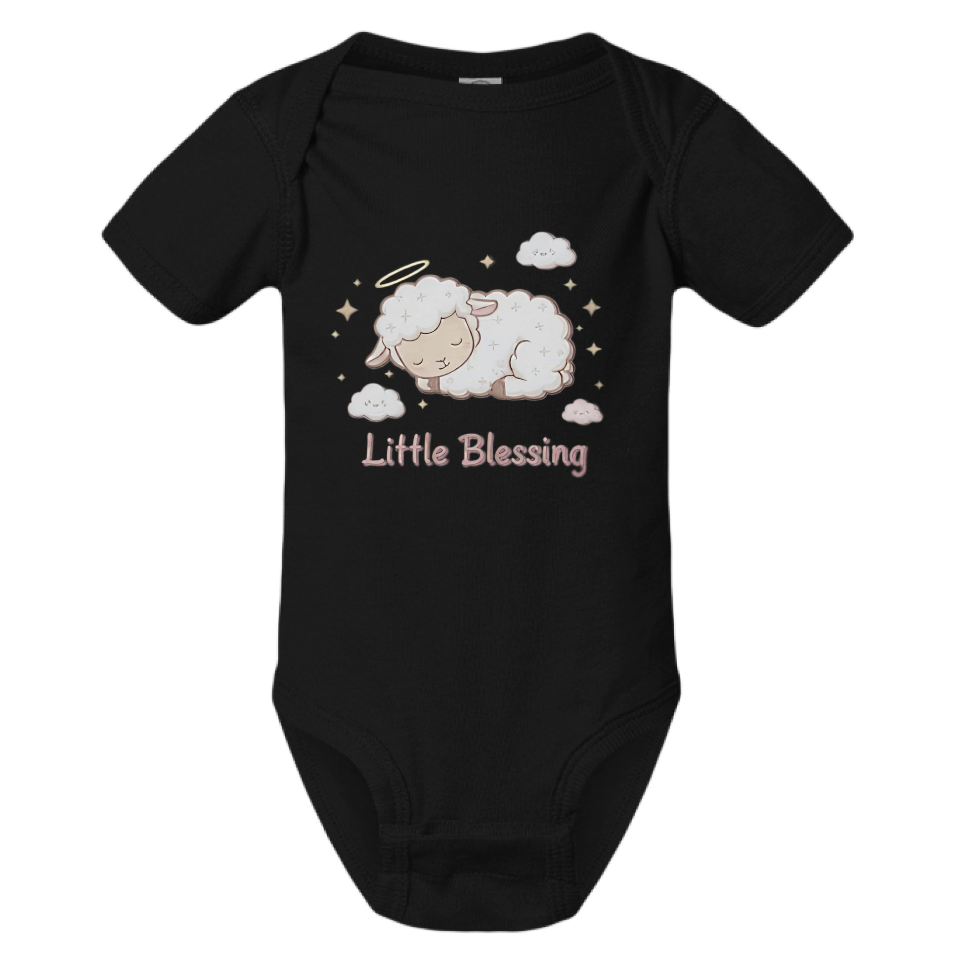 Little Blessing Faith Onesie BLACK Salvation Clothing and Accessories