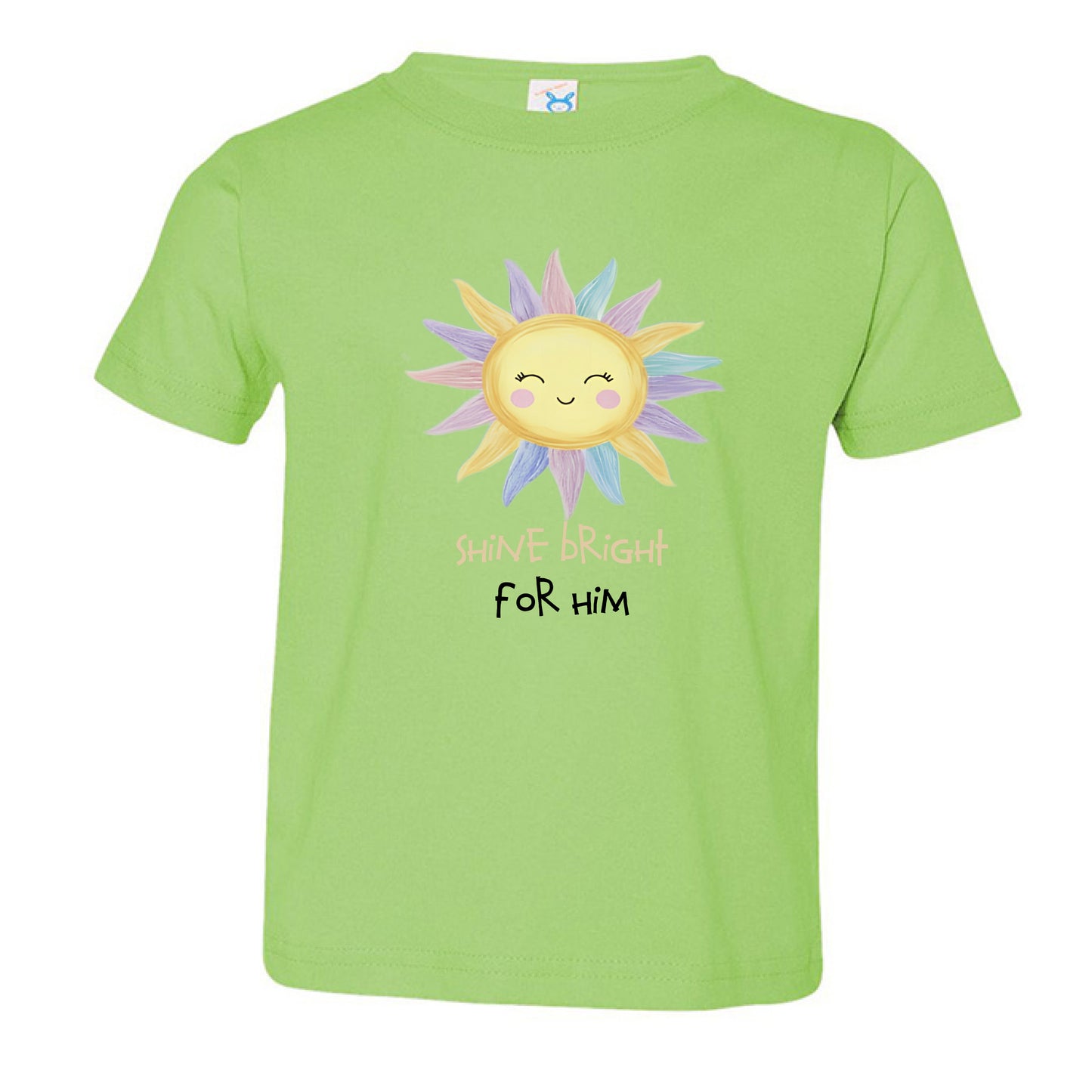 Shine Bright Faith Toddler T-Shirt KEY LIME Salvation Clothing and Accessories