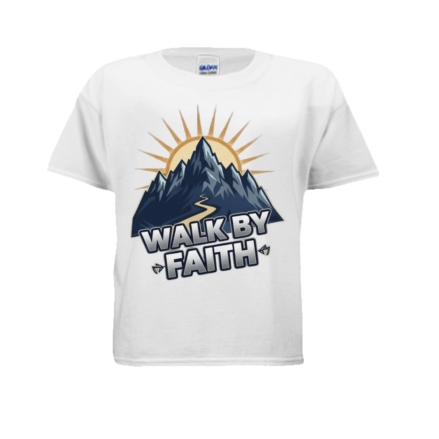 Walk by Faith Faith Kids T-Shirt WHITE Salvation Clothing and Accessories