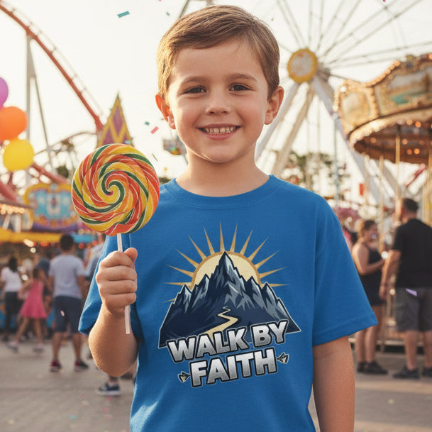 Walk by Faith Faith Kids T-Shirt Salvation FaithWear