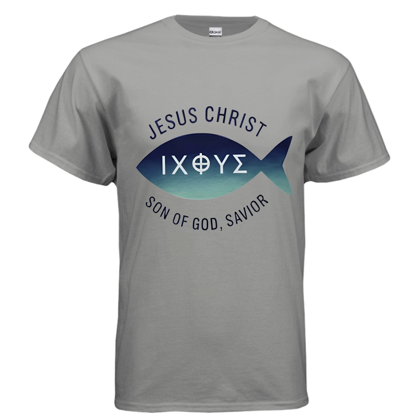 Jesus Christ son of God Faith T-Shirt GRAVEL Salvation Clothing and Accessories